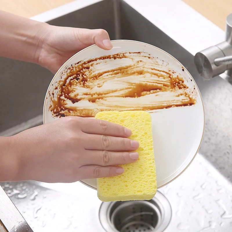 

Kitchen Dishwashing Sponge Double Side Cleaning ScrubPot Pan Dish Tableware Scouring Pad For Household Kitchen Cleaning Cloth