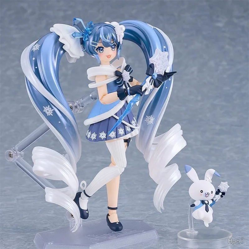 Оригинальная фигурка Good Smile Figma # 669 Снежная Мику: Кристальная снежная версия Подвижная фигурка Max Factory Хацунэ Мику, аниме-модель, подарок (art.: 3920dbc88606e) - 3920dbc88606e