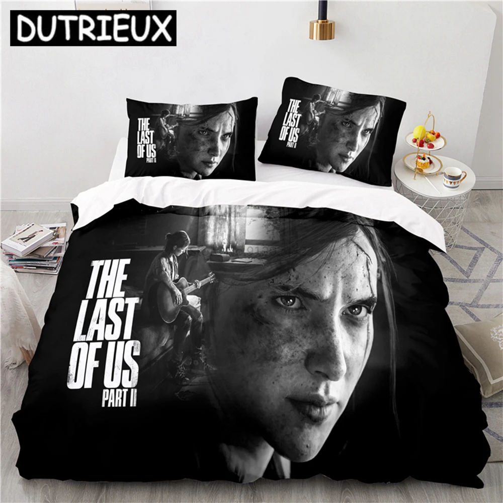 The Last Of Us Games 3d Bedding Set Tess Joel Character Digital Printing Duvet Cover Pillowcase Twin Full Queen King Size