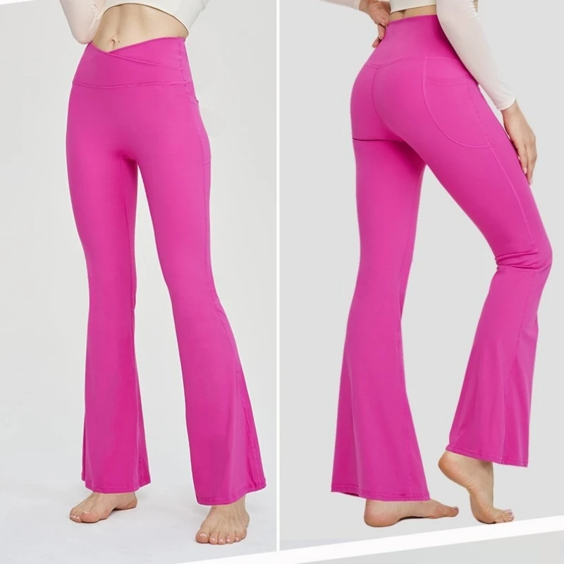 Расклешенные леггинсы для девочек штаны йоги детские тренировок в тренажерном