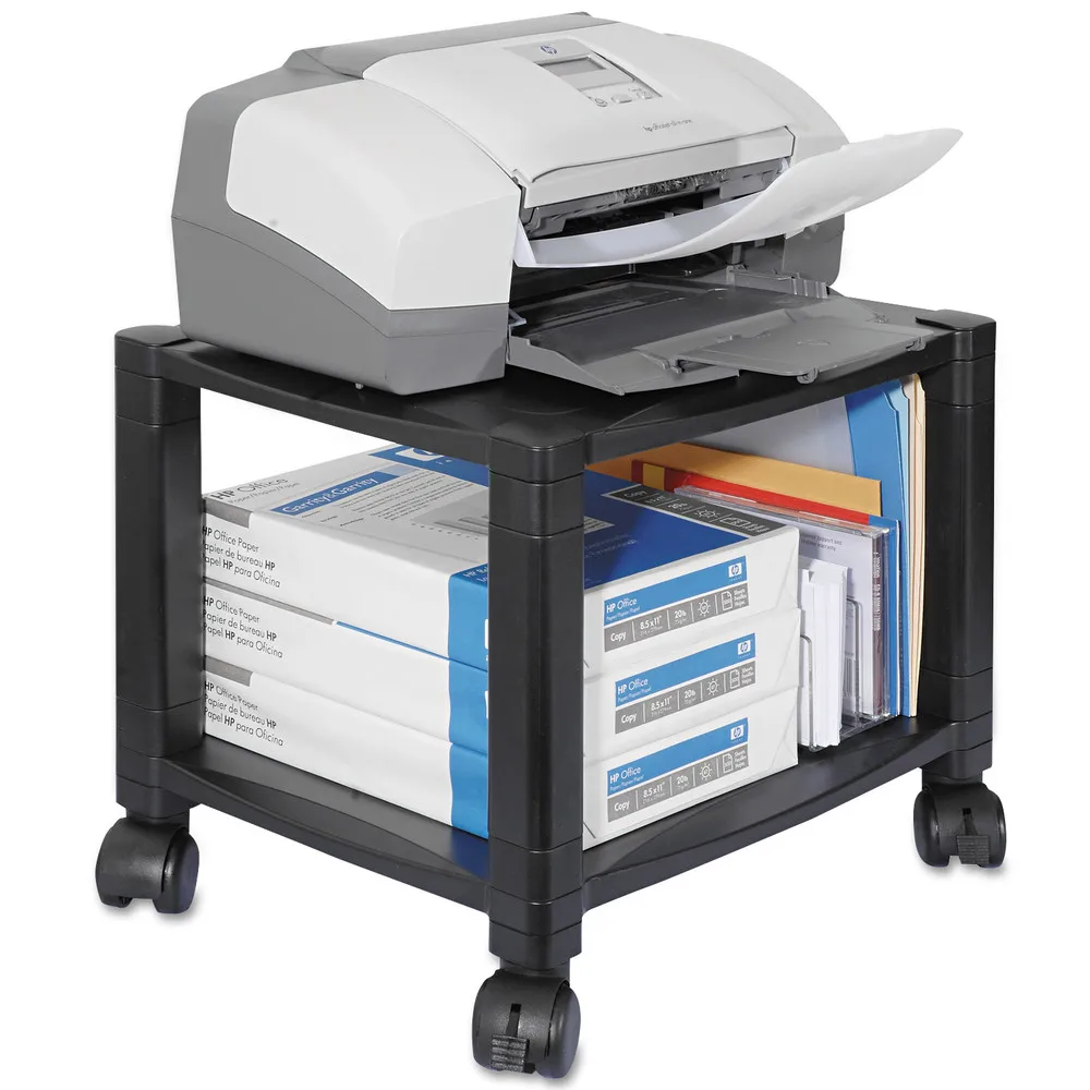 

PS510 Mobile Printer Stand, Two-Shelf, 17w X 13-1/4d X 14-1/8h, Black