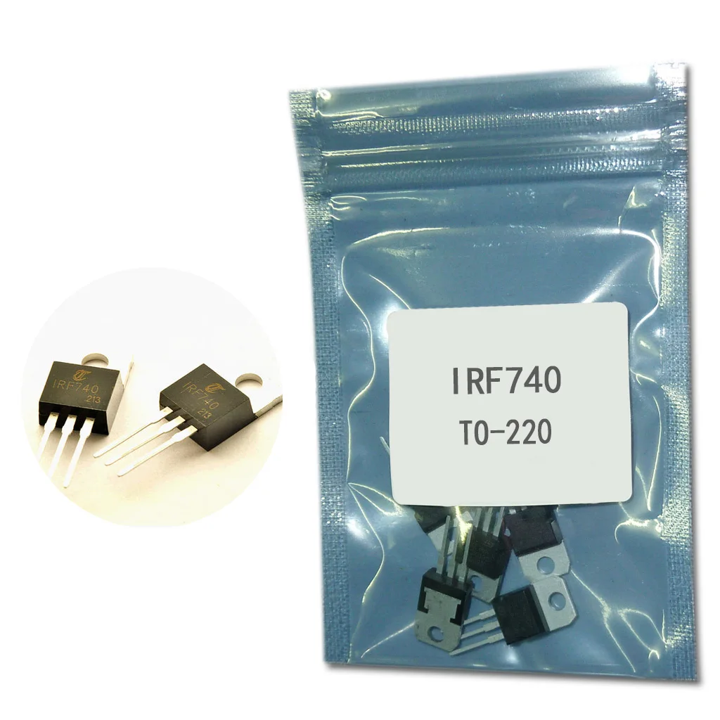 

10pcs IRF740 TO-220 N Channel Field Effect Tube IRF740PBF 10A AMP/400V/0.55 ohm/125W TO220 MOSFET N-Chan Triode Transistor