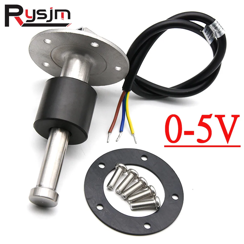 

0-5V Boat Car Fuel Level Gauge Sensor Oil Liquid Tank Fuel Sender Unit Sensors125/150/175/200/225/275/575mm Water Level Sensor