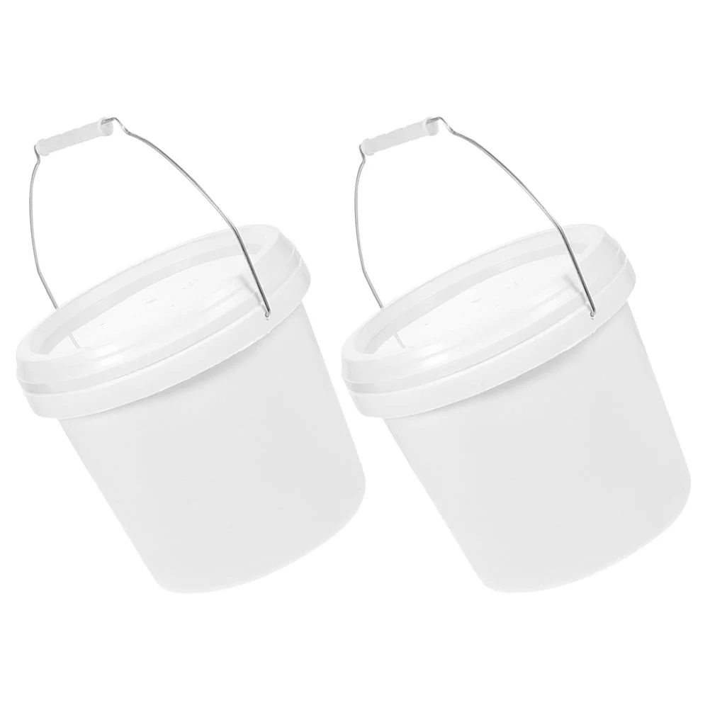 

Hand-held Bucket Outdoor Pigment Container Buckets Painting Color Mixing