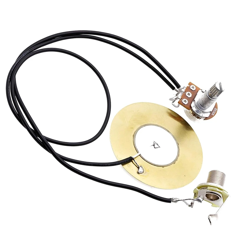 Комплект проводки для захвата древесной гитары пикап пьезочувствительный 50 мм