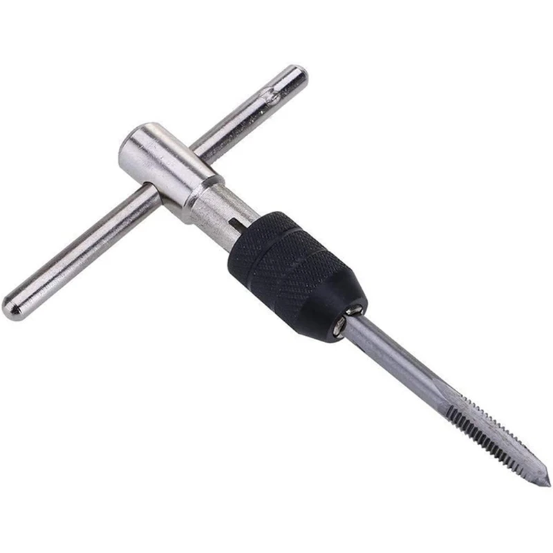 

1 Set Automatic Center Punch Tool,Crushing Hand Tool & 1 Set T-Handle Ratchet Tap Holder Wrench Tool Set