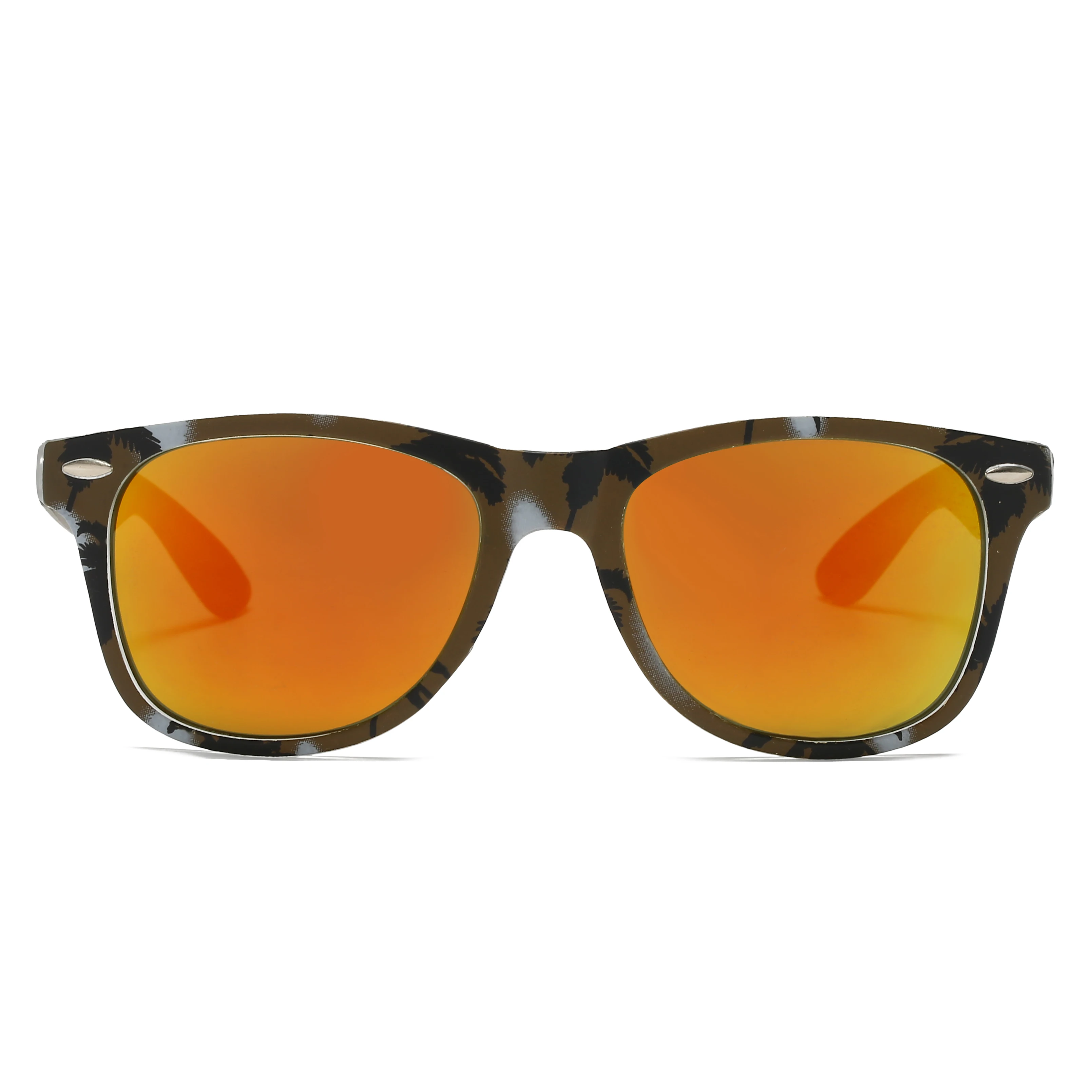 Детские солнцезащитные очки с Гавайскими зелеными листьями