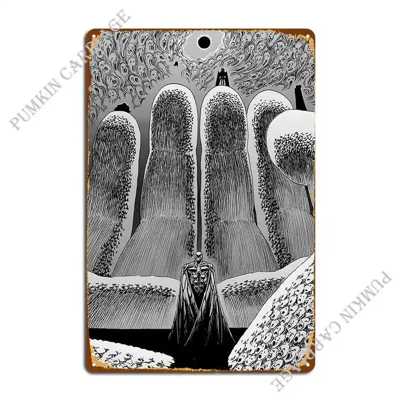 

Berserk металлический знак ржавая живопись персонализированный Настенный декор оловянный знак плакат