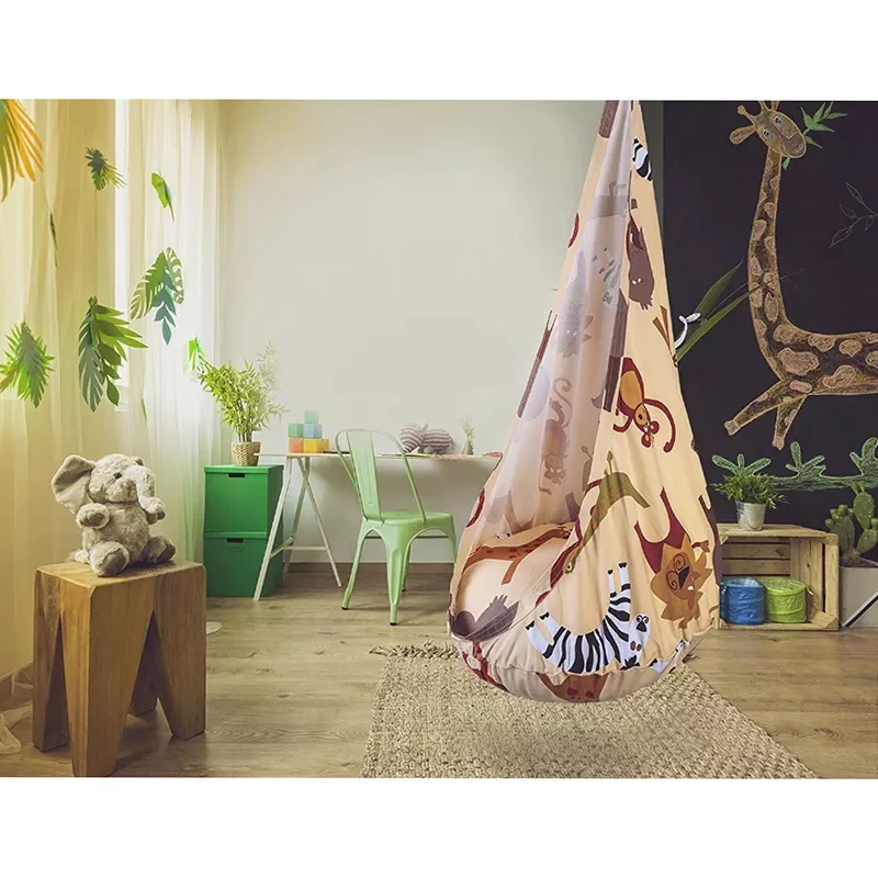

2023NEW Creative Children Hammock Garden Furniture Swing Chair Indoor Outdoor Hanging Child Swing Patio Portable