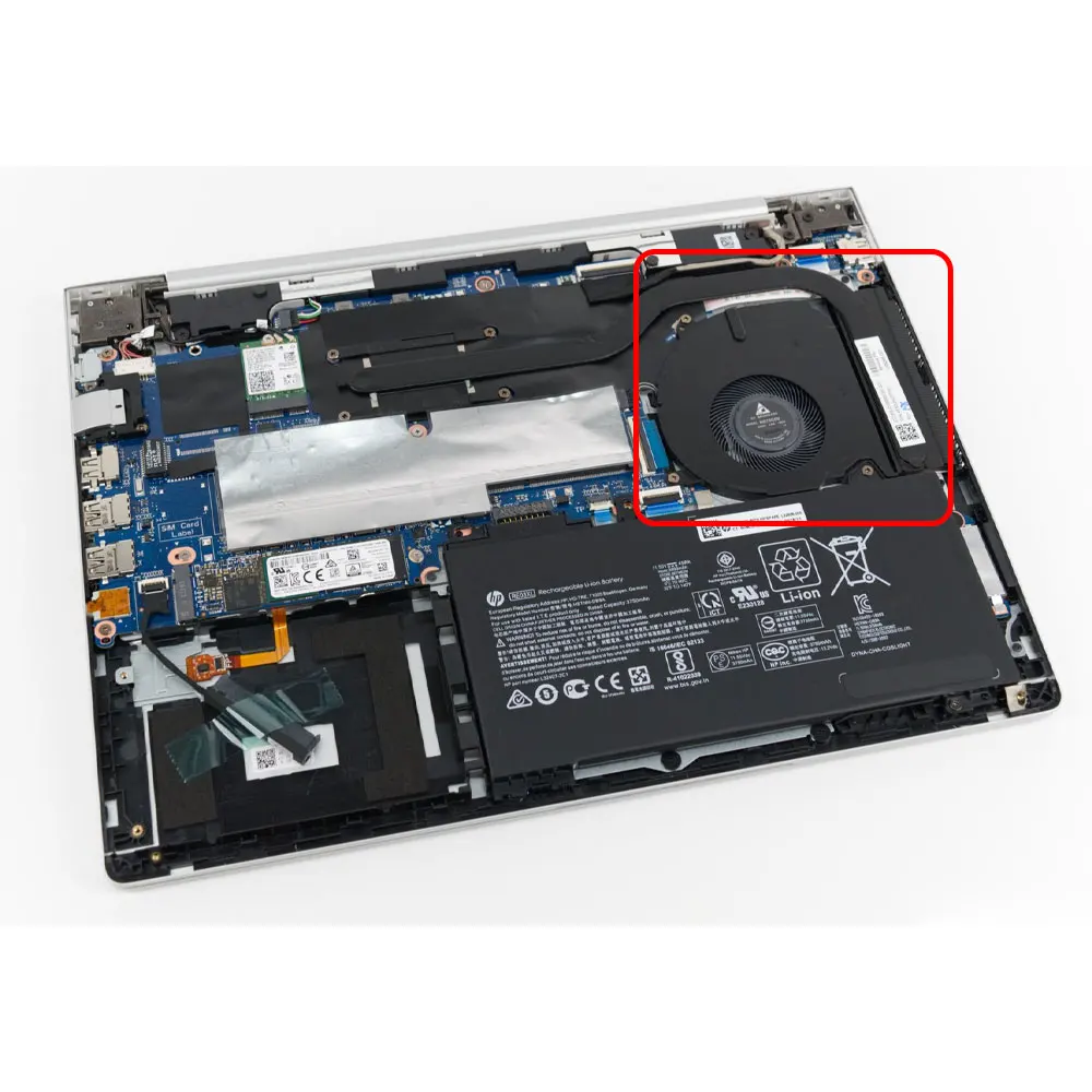Вентилятор охлаждения процессора (кулер) для ноутбуков HP ProBook 440 G6, 445 G6, G7, HSN-Q15C, HSN-Q17C, ZHAN 66 Pro 14 G2, G3, L48270-001 (art.: 3920d47878dba) - 3920d47878dba