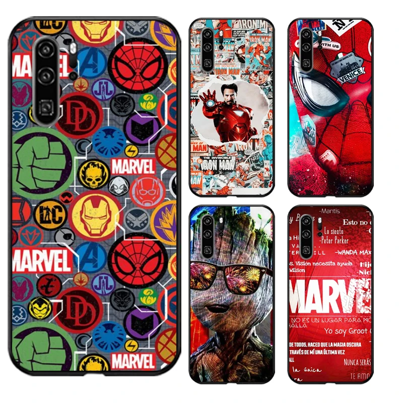 

Чехлы для телефонов с логотипом комиксов Marvel для Huawei Honor 8X 9 9X 9 Lite 10i 10 Lite 10X Lite Honor 9 Lite 10 10 Lite 10X Lite, мягкий ТПУ