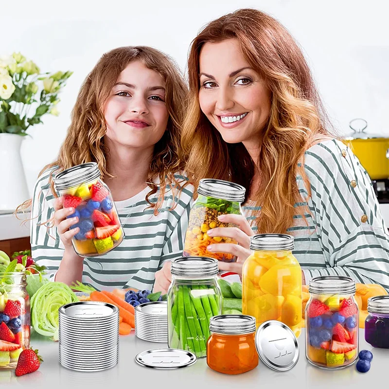 100 шт. крышки для консервирования с широким горлышком шариков банок Керр