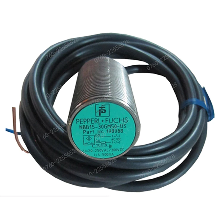 

Новый и оригинальный Индуктивный преобразователь с номинальным рабочим расстоянием, 15 мм, двойной провод