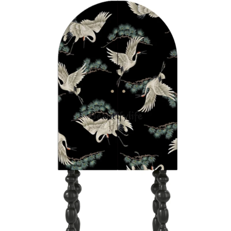 Новый сервант из цельного дерева в китайском стиле арочный верх креативный