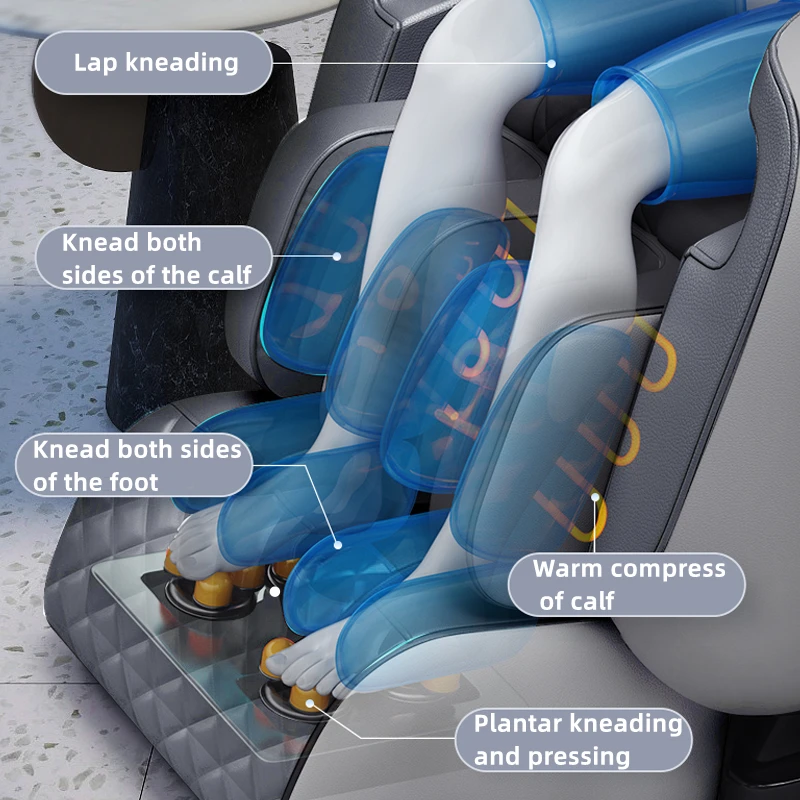 Роскошное массажное кресло для ног Zero Gravity 4d 6d Price эластичное всего тела 2022