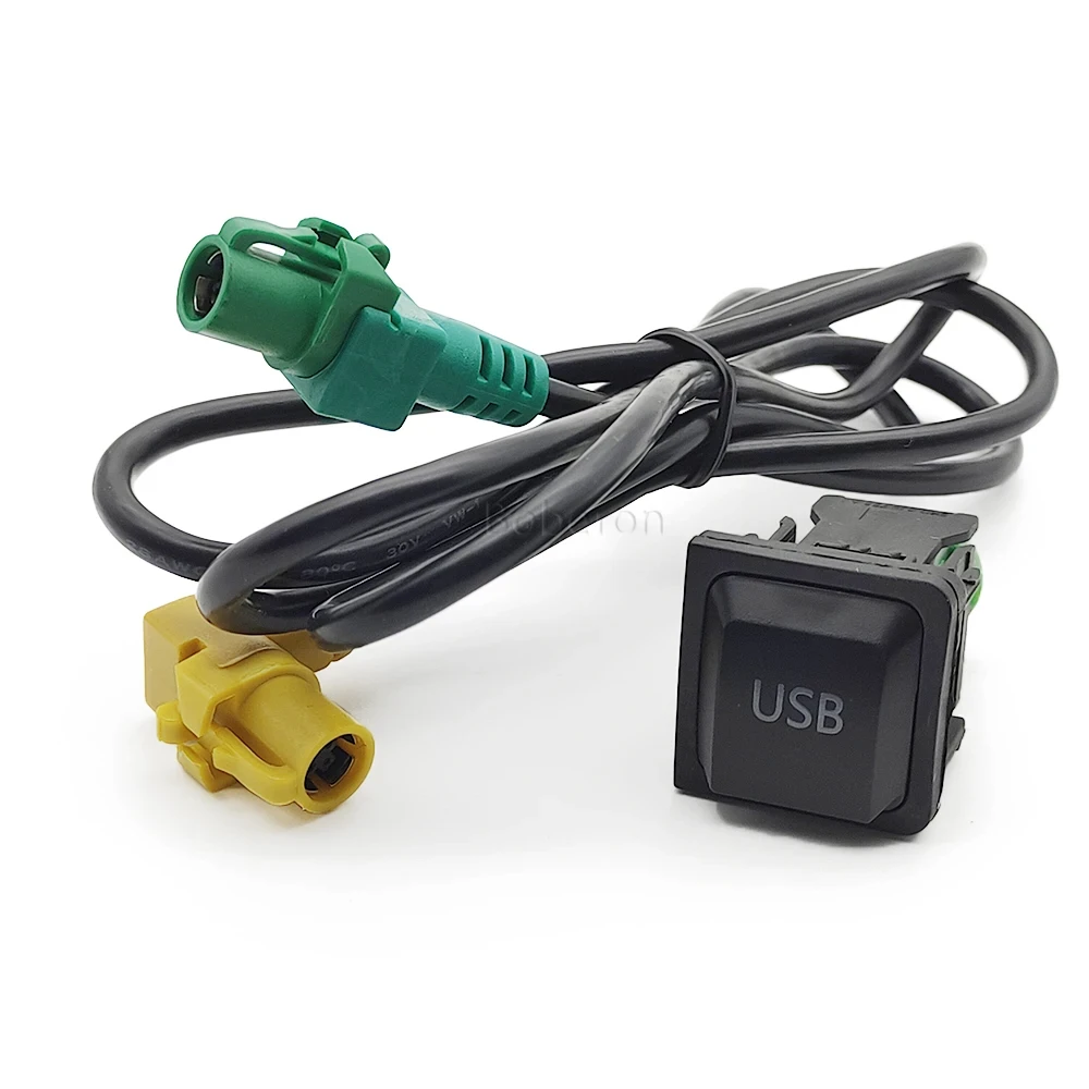 Автомобильный аудио адаптер USB порт AUX переключатель кабель жгут для VW Golf 6 MK6 Passat B6