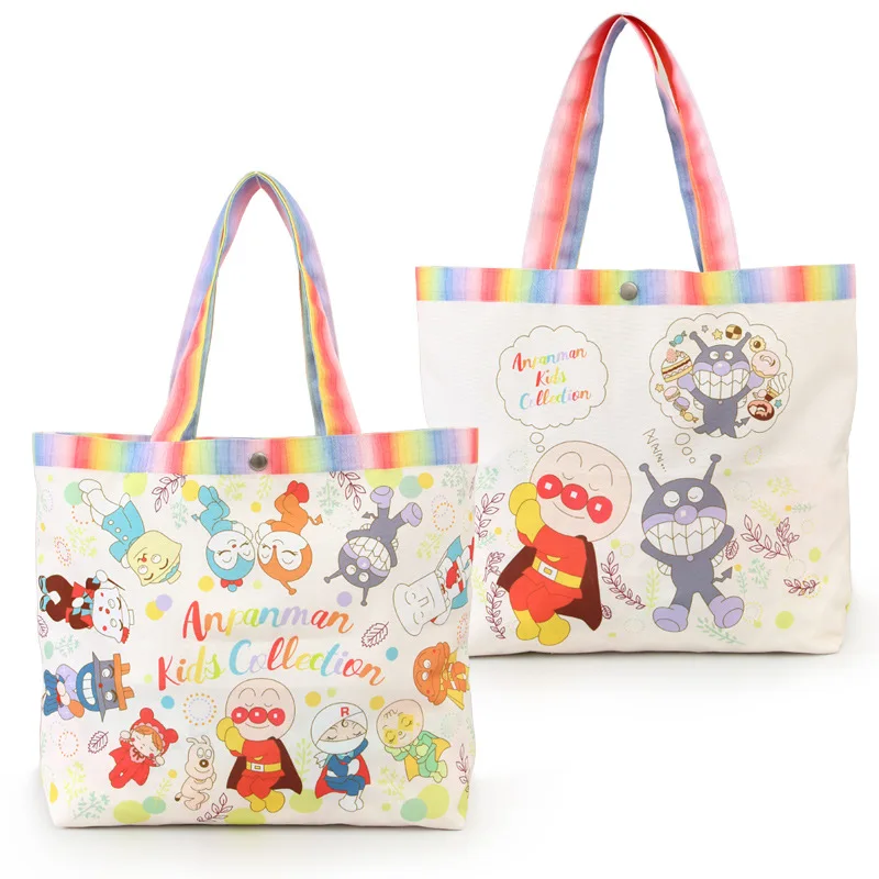 Anpanman Shoulder Bag Girls Cute Cartoon Go Out Shopping School Work Snacks Cosmetics Sundries Storage Portable Mommy Bag