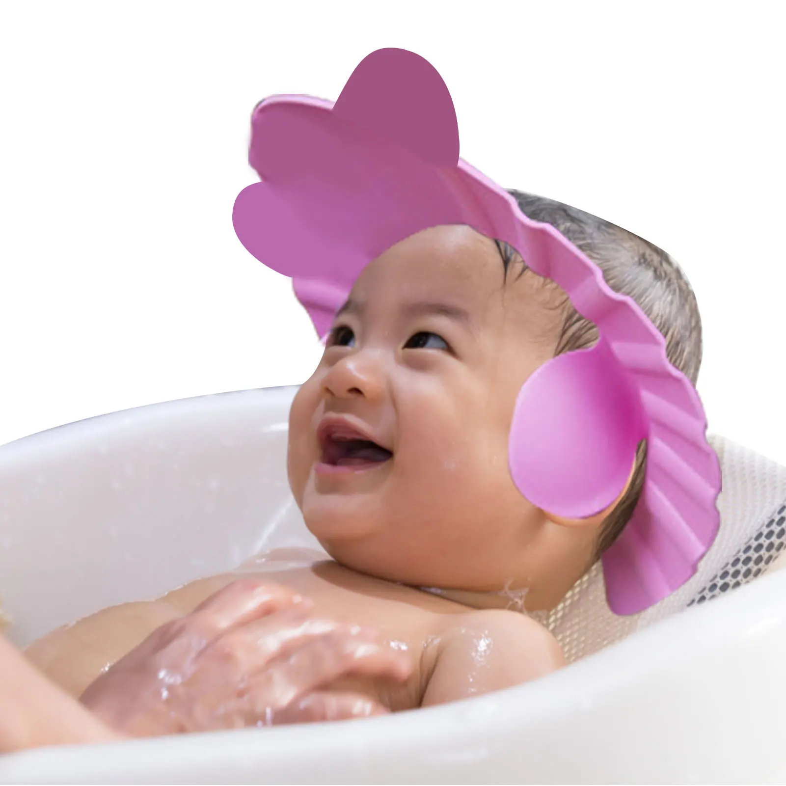 

Силиконовая регулируемая детская шапочка для душа, регулируемая детская шапочка для мытья волос, 4 режима, Регулируемый Детский козырек для...