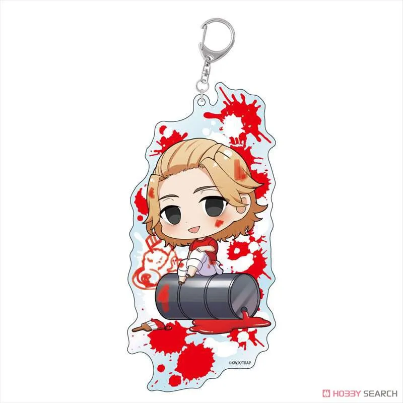 

Anime Tokyo Revengers Keyring Acrylic Cute Figure Keychain Manjiro Ken Takemichi Hinata Atsushi Chibi Kawaii Bag Key Chains Gift