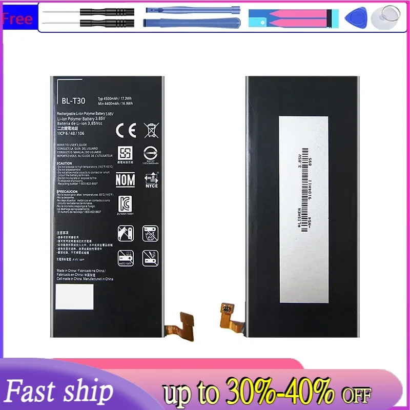 Аккумулятор BL-T30 для LG X Power2 II L64VL M320F M320N M322 L63BL K10 Power M320 M320DSN M320TV MLV7N Bateria