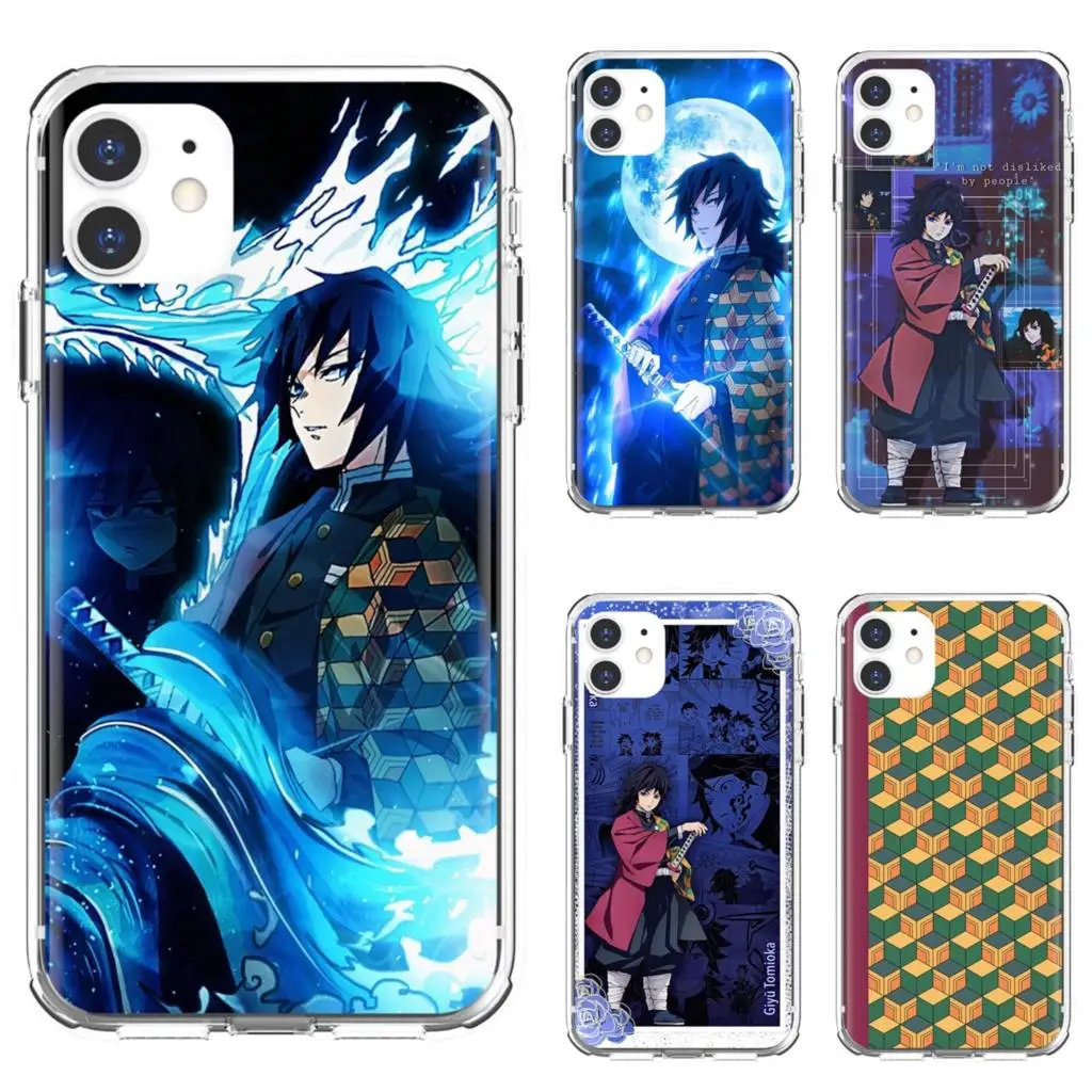 

Cell Phone Cover Giyu Tomioka Kimetsu no Yaiba For iPhone 10 11 12 13 Mini Pro 4S 5S SE 5C 6 6S 7 8 X XR XS Plus Max 2020