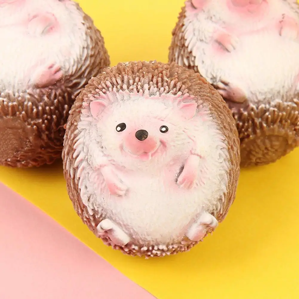 

Quick Recovery Finger Toy Mini Soft Squeeze Hedgehog Toy for Office