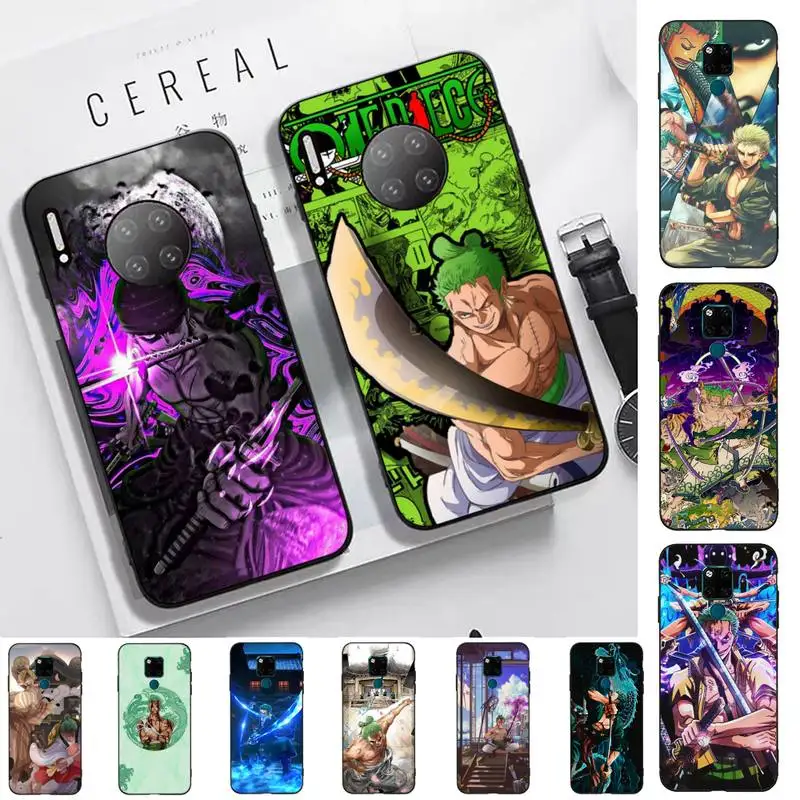 

Bandai Anime One Piece Zoro Phone Case for Huawei Mate 20 10 9 40 30 lite pro X Nova 2 3i 7se