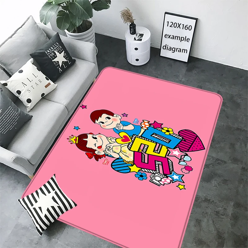 Фланелевой ковер с ритмическим принтом для детской комнаты дверной проем кухни