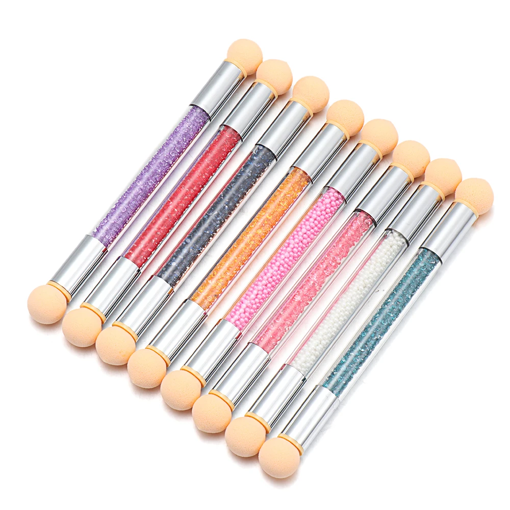 

2022 Hot Ombre Nail Brush Set Gradient Sponges Nail Art Brushes Pen Acrylic Gel Glitter Powder Picking Dotting Tools Manicure