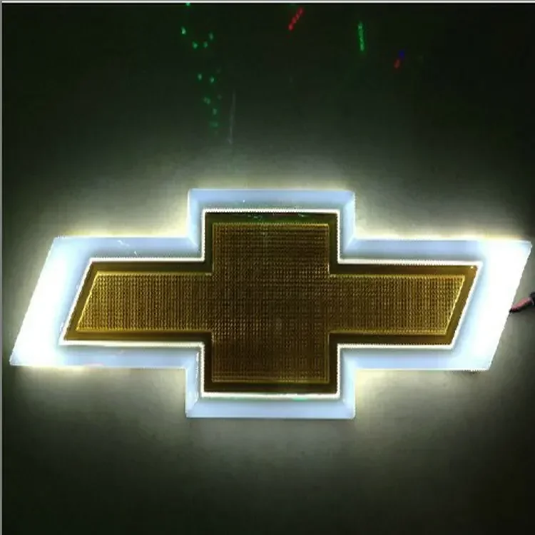 

Автомобильная эмблема для Chevrolet Cruze Malibu Cavalier Monza Sail Trax Equinox Captiva Lacetti Orlando, светодиодный значок на багажник, наклейка