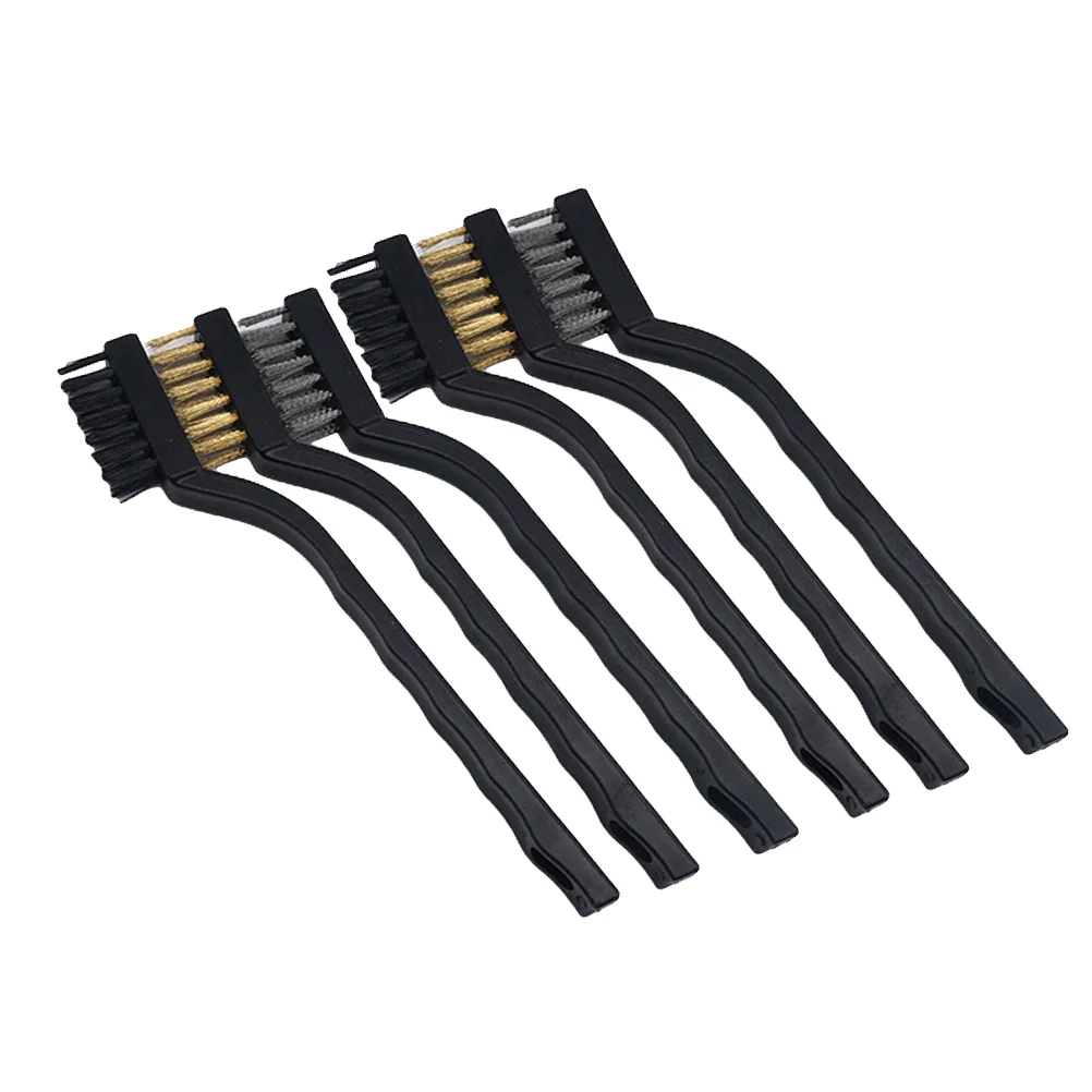 

6 Cleaning Brush Stainless Metal Wire Polishing Portable Cleaning Tool for 3D Extruder