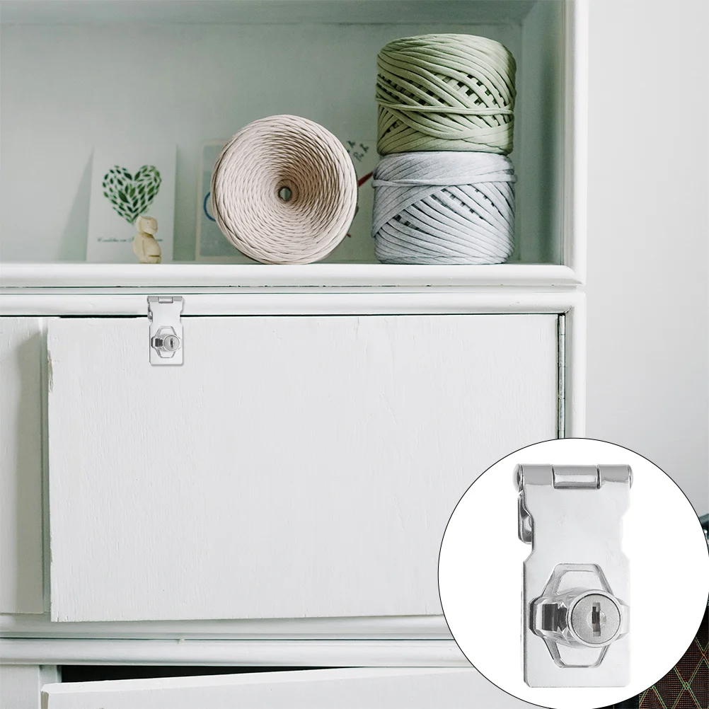 

Cabinet Hasp Drawer Hasp Lock Cabinet Door Knobs Metal Safety Hasp Latches Safety Hasp Lock Padlock Keyed Hasp Lock Door Locks