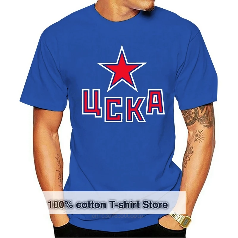 HC CSKA Moscow KHL Russian Mokba Red Army Dynamo Kontinental T-Shirt Cool Casual  t shirt men Unisex New Fashion