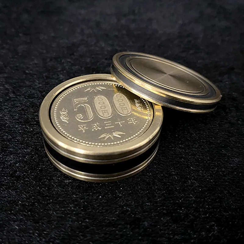 

Slot Box - 500 Yen Size (Brass) Magic Tricks Coin Appear Vanish Magia Magician Close Up Magic Illusion Gimmick Props Mentalism
