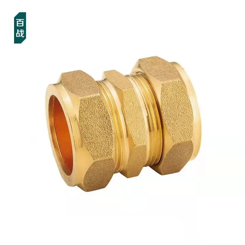 Наконечник медной трубки клапана равного диаметра соединение трубы прямой живой