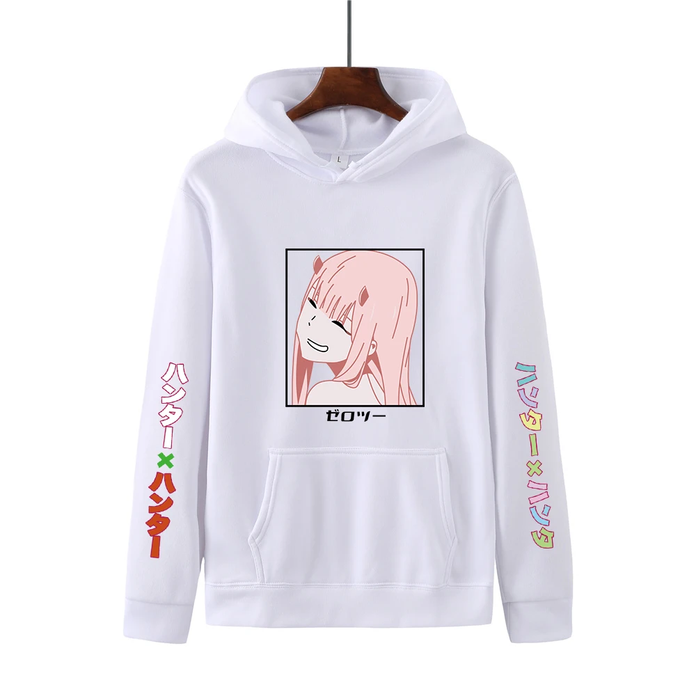 

2022 New Couples Hoodie Anime Darling In The Franxx 02 Men's Harajuku Casual Streetwear Patterned Sweater Unisex Pullover Top