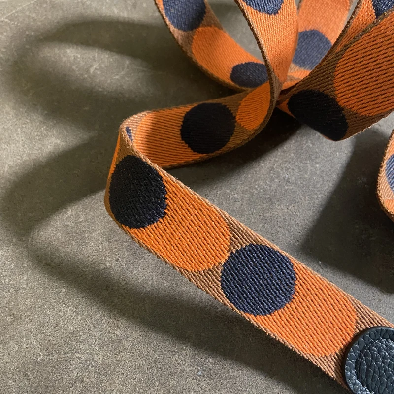 Evelyn Bag With Shoulder Strap Color Woven Canvas Shoulder Strap All-match Leather Diagonal Bag Strap Accessories