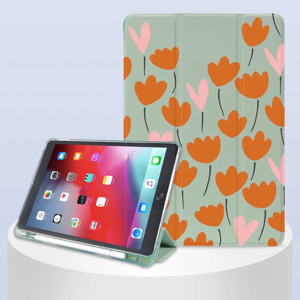 

Plants Art Flowers for Air 4 ipad 8th Generation Case Cute 9.7 Pro 2019 7th 6th Pro 11 2020 Mini 2 3 4 5 Cover Silicone Air 1 3