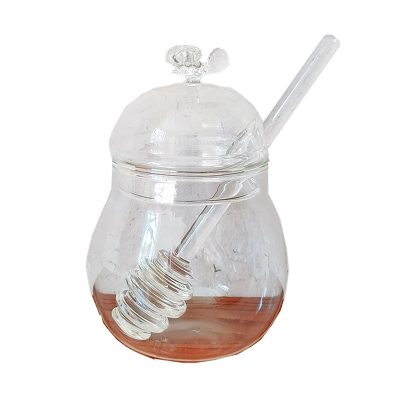 1 шт. стеклянный контейнер для меда с крышкой |