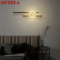 outela modern luxury wall lamp creative led scones indoor home decorative lighting brass fixtures