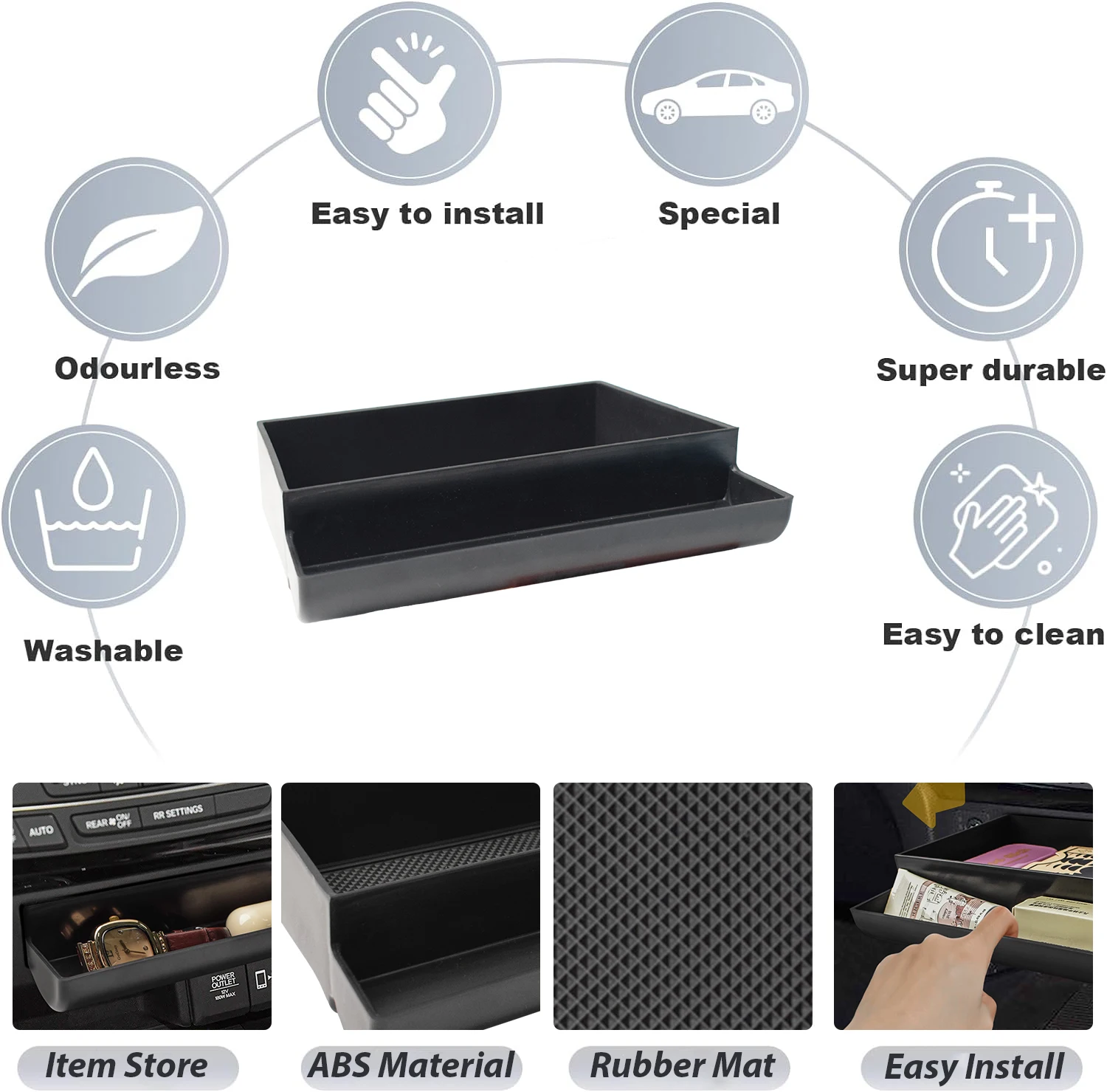 Для Honda Pilot 2016-2022/ Ridgeline 2017-2024/Passport 2019-2024 ящик для хранения центральной консоли