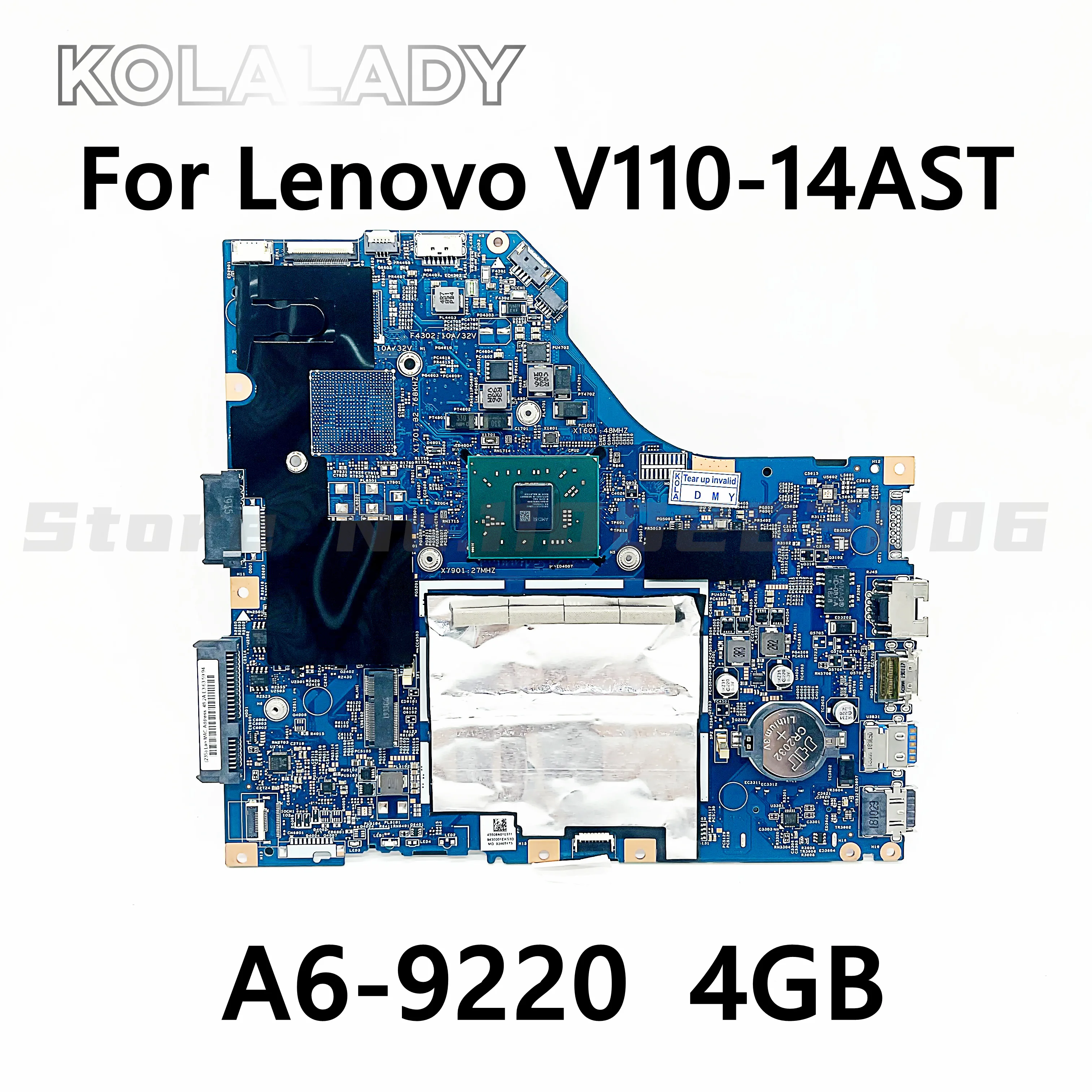 

V110-14AST материнская плата для Lenovo V110-14AST Laptop 80TC 5B20R34480 5B20R34482 15283-3 448.08A01.0031 A6-9220 RAM:4G