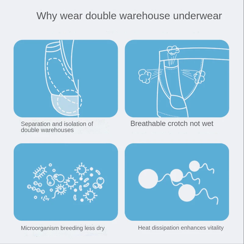 Comfortable Boxer Men's Separation Underwear Men Sexy Boxers Air Bag Boxer Underpants Men Sexy Open Underwear Prolonged Sex Time