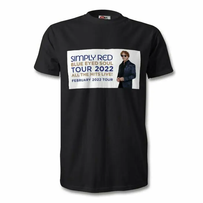 Просто Красная футболка tour blue eyed soul 2022 mick hucknall фрукты ткацкого станка |