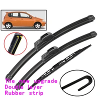 adohon 3pcsset front rear tailgate windscreen wiper blades kit for chevrolet aveo mk1 2011 2010 2009 2008 221614