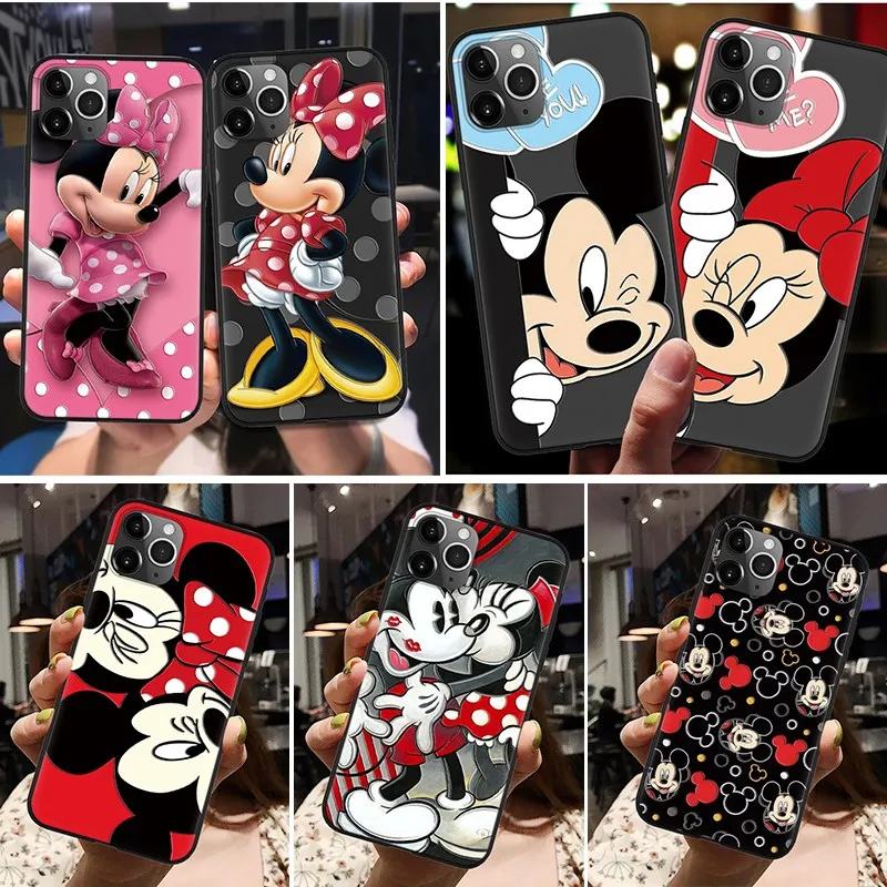 

For Huawei Honor X8 9X 8A 8X 10I 10 50 P30 P20 Pro P40 Mate 20 Lite P Smart 2021 Y6 Y7 2019 Nova 5T 8I Mickey Mouse Relief Cases