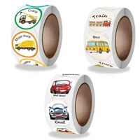 100 500pcs construction stickers vehicle car rewards stickers for kids truck theme children behavior incentive rewards stickers