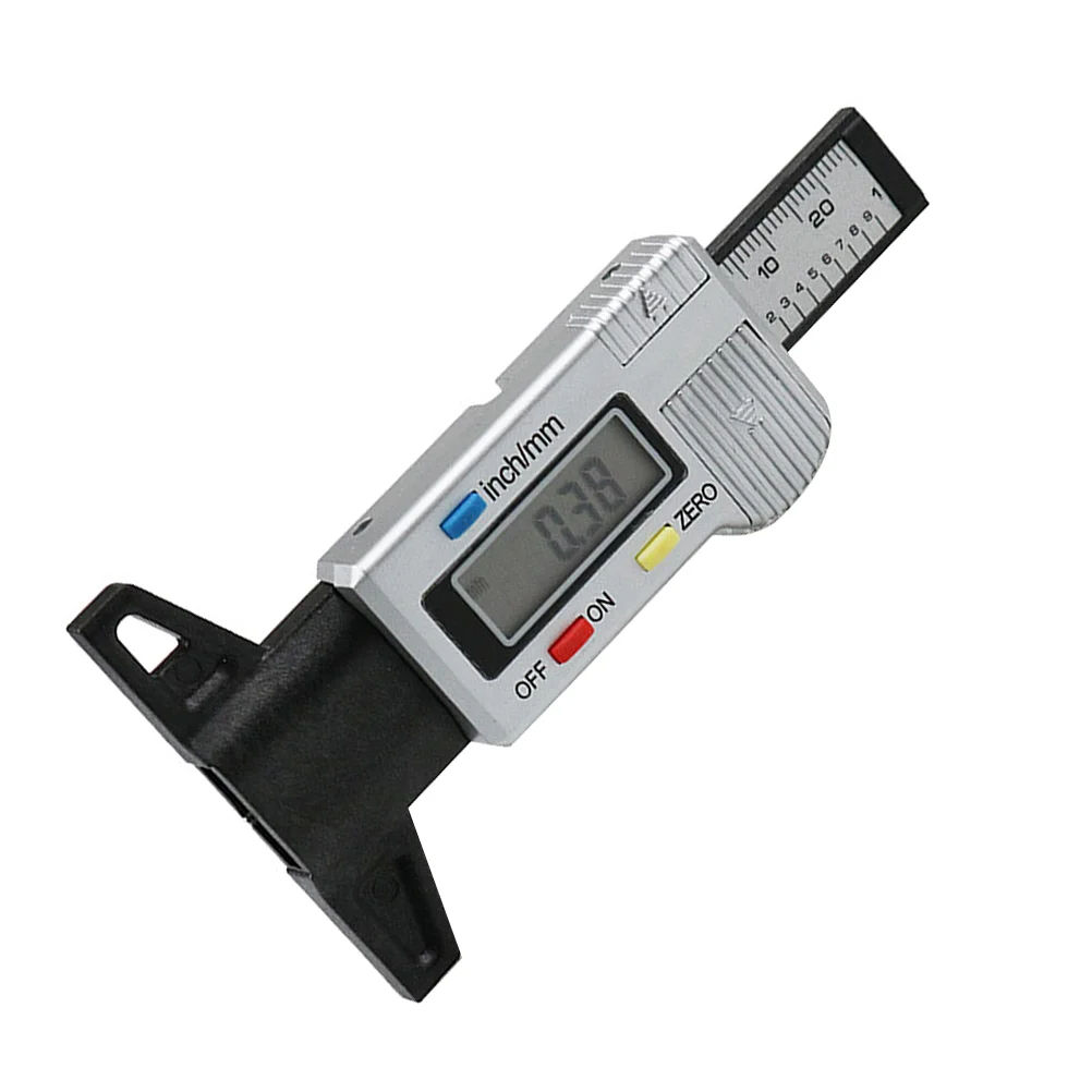 

Цифровой измеритель глубины протектора шин с ЖК-дисплеем, автомобильные инструменты, измерительный штангенциркуль с нониусом, электронный