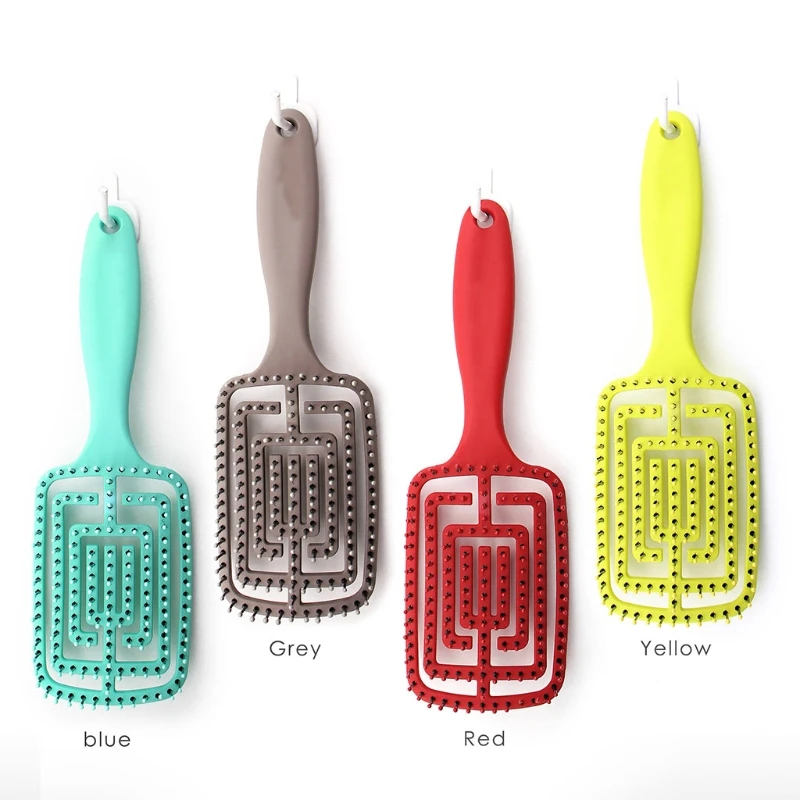 

Профессиональная расческа для волос с отверстиями, Антистатическая расческа для массажа кожи головы, гребни для влажной и сухой шерсти, парикмахерские инструменты для укладки