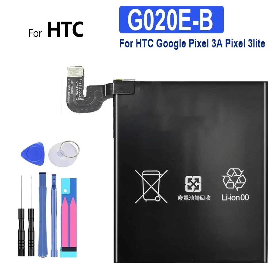 Аккумулятор 1645 мАч-5003 мАч для HTC Google Pixel XL 2XL 2B 3XL 3A 3 Lite 4 4A 5G 5XL 5X 5A 6 Pro 6A 7A 7 pro GWRL2 Nexus M1 S1